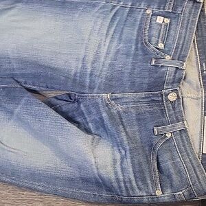 Vintage Adriano Goldschmied AG low waisted blue 2000s skinny jeans